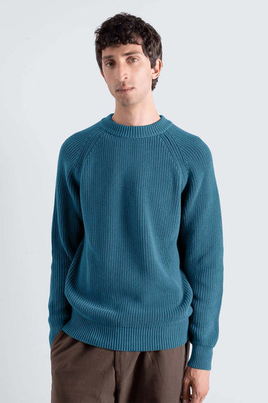 Far Afield - Herbert Raglan Knit - Blue - Front