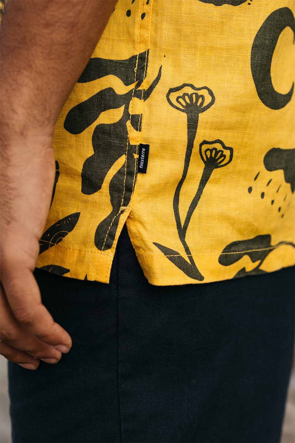 Finisterre - Atlas SS Shirt - Sundial/Olive - Detail