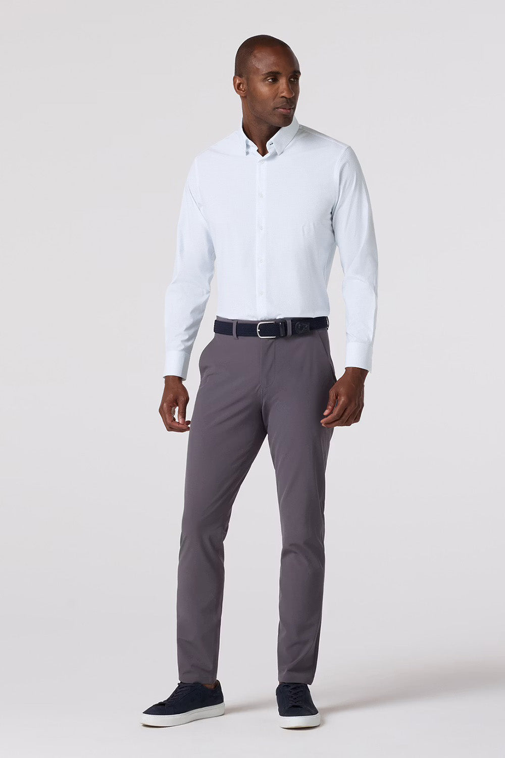 Mizzen + Main - Leeward LS - Cloud Blue Clover Dot