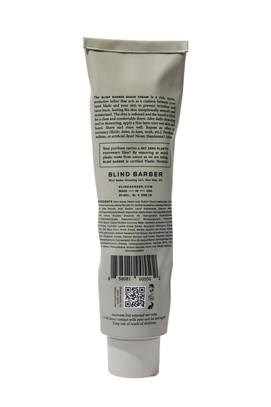 Blind Barber - Watermint Gin Shave Cream - Back