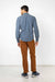 Bridge & Burn - Cole Slim Shirt - Navy Windowpane - Back