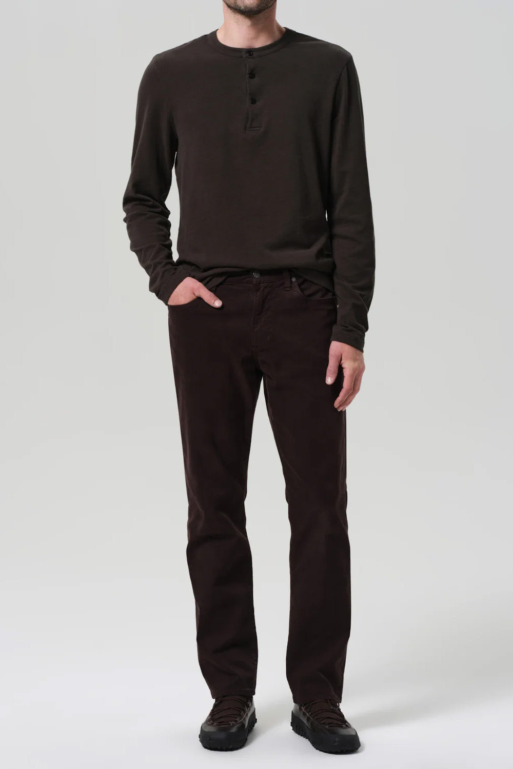 Citizens of Humanity THREE BUTTON HENLEY Forrest