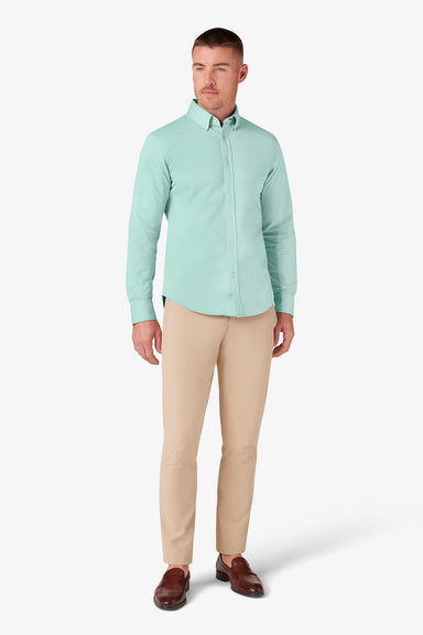 Mizzen + Main - Ellis Oxford - Nile Blue Solid - Front