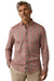 Faherty - Coastline Knit Shirt - Crimson Cliff Plaid - Model Front