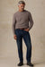 Faherty - Jackson Crew Sweater - Ironwood Heather - Model Full Body