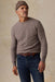 Faherty - Jackson Crew Sweater - Ironwood Heather - Model Quarter