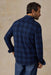 Faherty - Legend Sweater Shirt - Alpine River Buffalo - Model Back