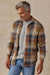 Faherty Legend Sweater Shirt in Boulder Creek Plaid — Front view