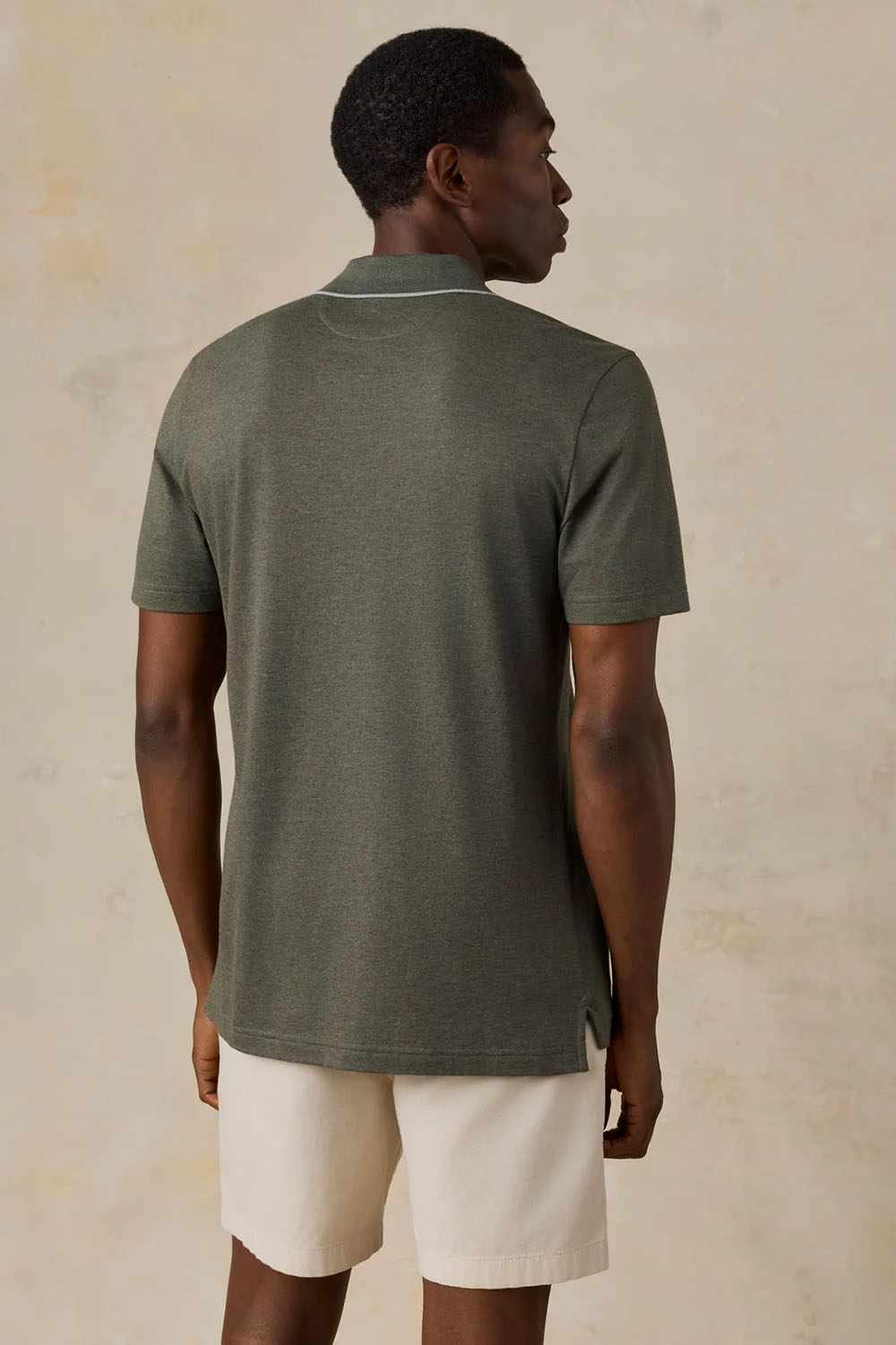 faherty-movement-pique-polo-tropics-olive-melange-back