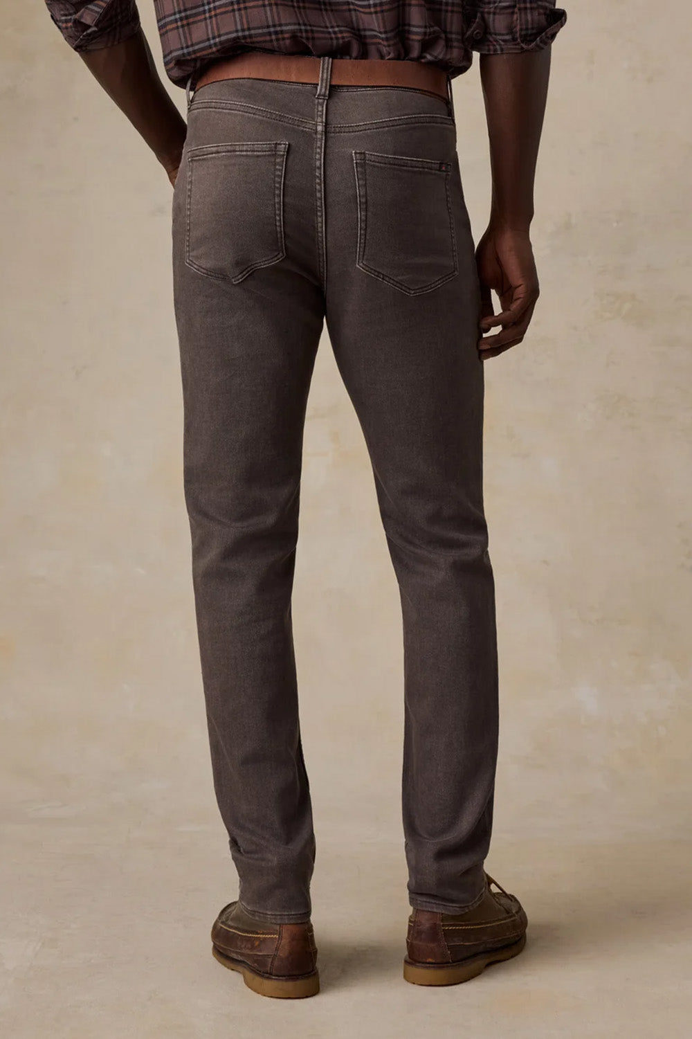 Faherty - Stretch Terry 5 Pocket - Coast Brown - Model Back