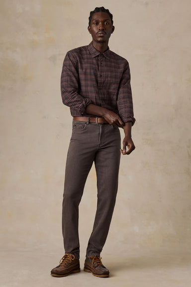 Faherty - Stretch Terry 5 Pocket - Coast Brown - Model Full Body