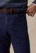 Faherty - Stretch Terry Cord 5 Pocket Pant - Abyss Navy - Detail Front