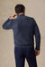 Faherty - Sunwashed Dockside Quarter Button - Abyss Navy - Model Back