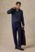 Faherty - Sunwashed Dockside Quarter Button - Abyss Navy - Model Full Body