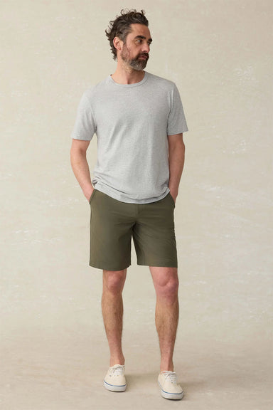faherty all day short 2.0 7" surplus olive