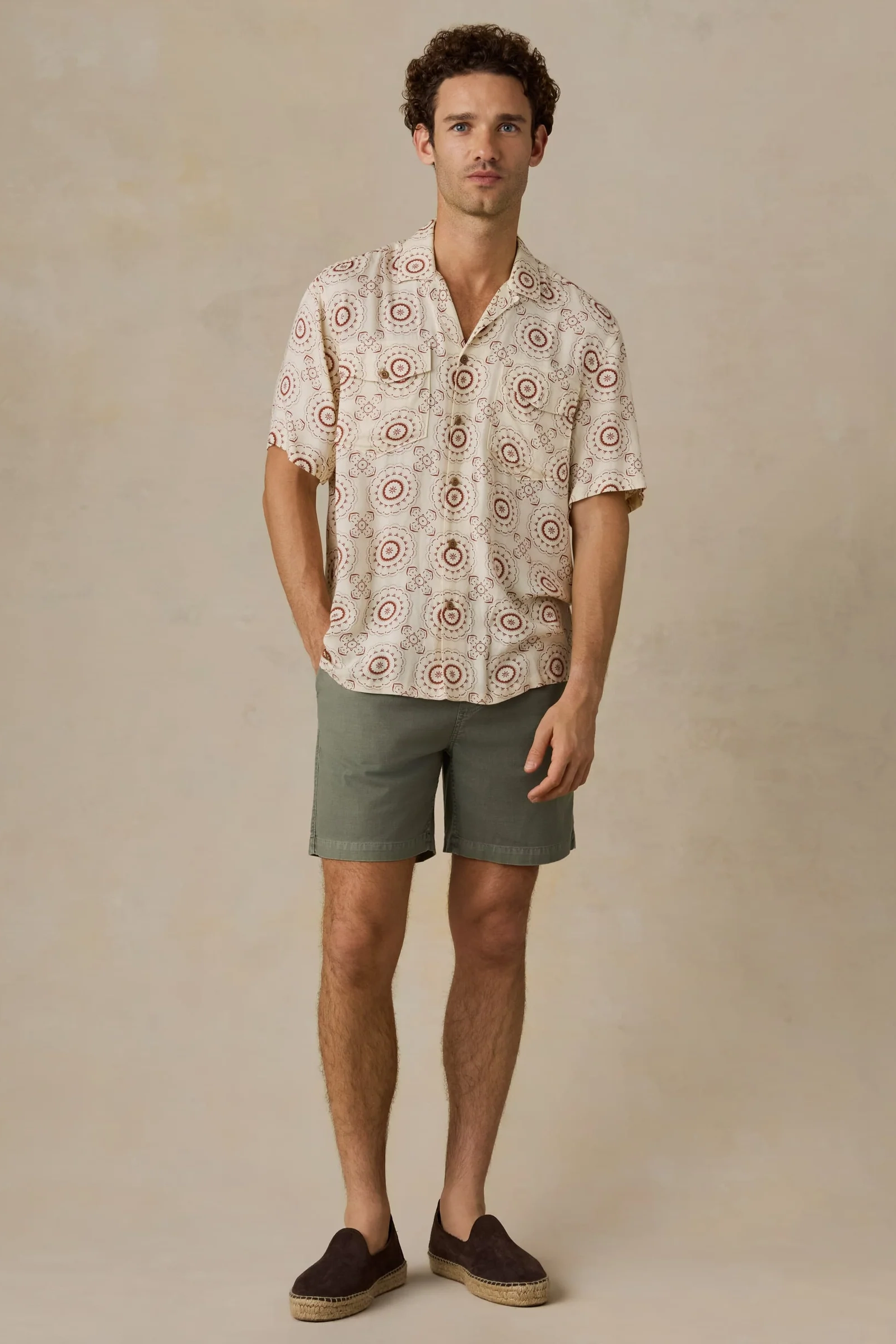 faherty bali camp ss cream sunburst bloom