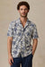 faherty cabana towel terry shirt ivory tropic trees front