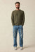 Faherty - Jackson Crew Sweater - Olive Heather