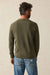 Faherty - Jackson Crew Sweater - Olive Heather - Back