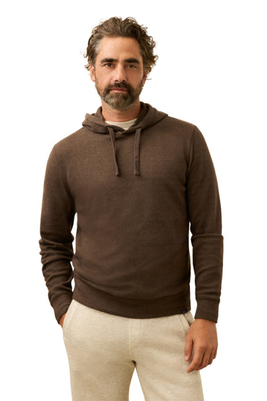 faherty legend sweater hoodie valley brown twill