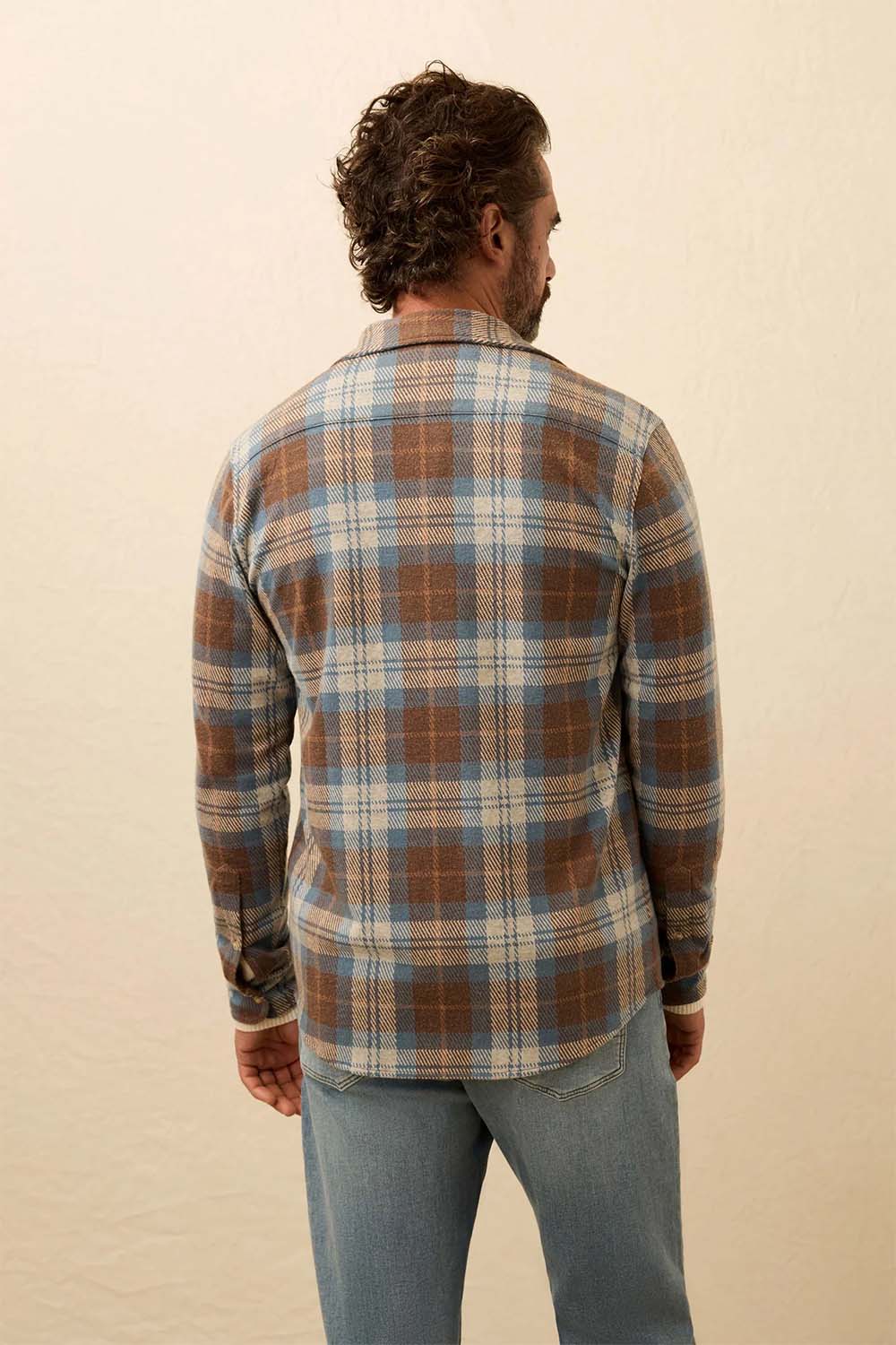 faherty legend sweater shirt bear river plaid back