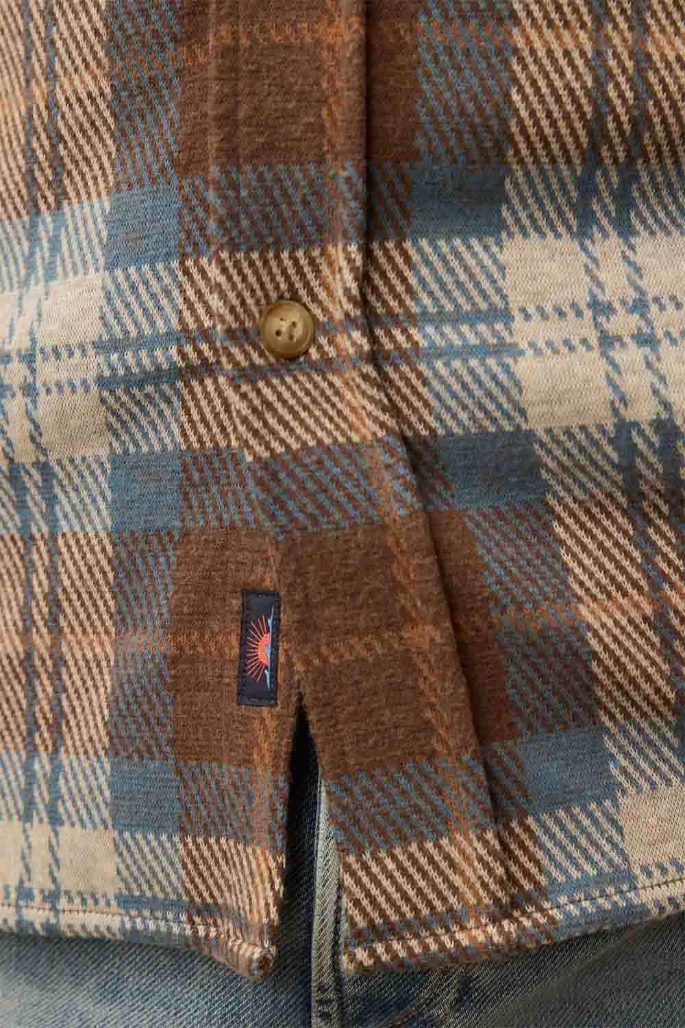 faherty legend sweater shirt bear river plaid hem