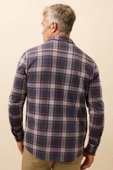 faherty legend sweater shirt foxhound lake plaid back