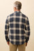 faherty legend sweater shirt navy cloud plaid back