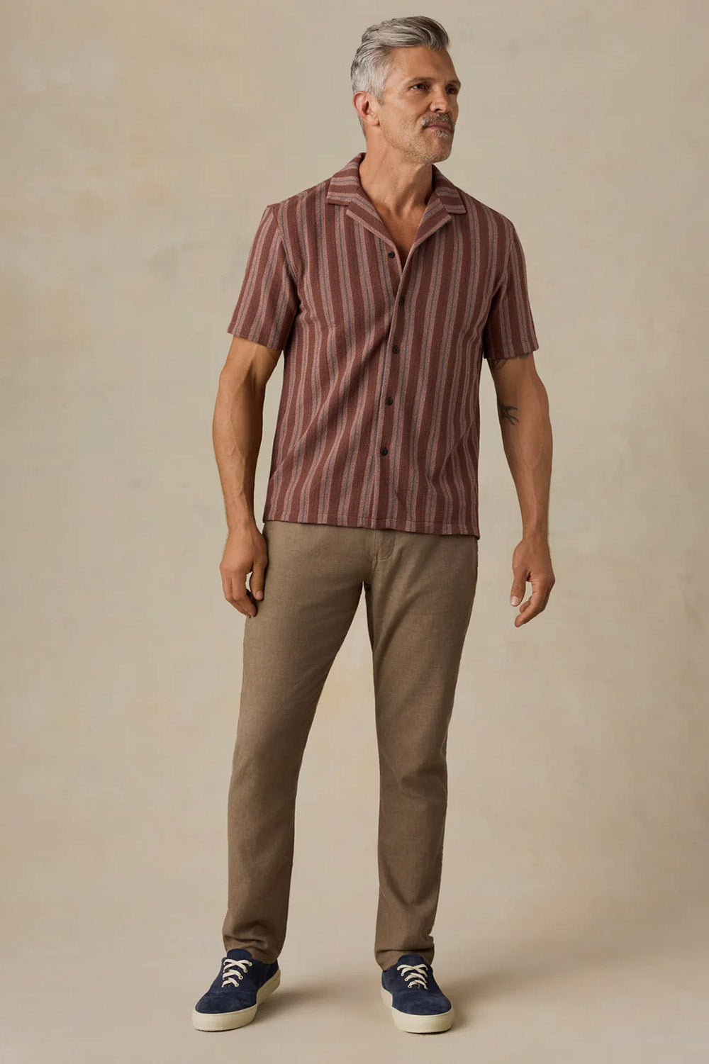 faherty oasis camp ss autumn sky stripe 