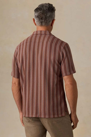 faherty oasis camp ss autumn sky stripe back
