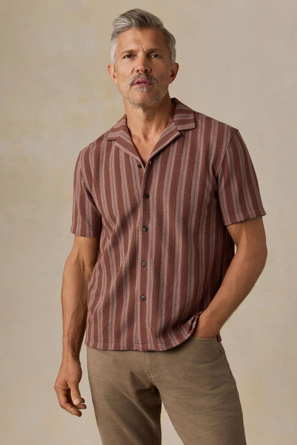 faherty oasis camp ss autumn sky stripe front