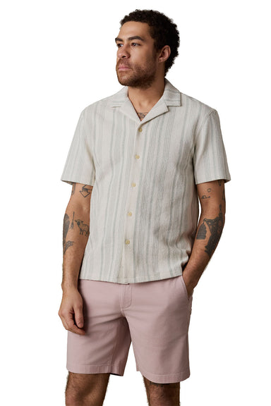 faherty oasis camp ss sage beach stripe