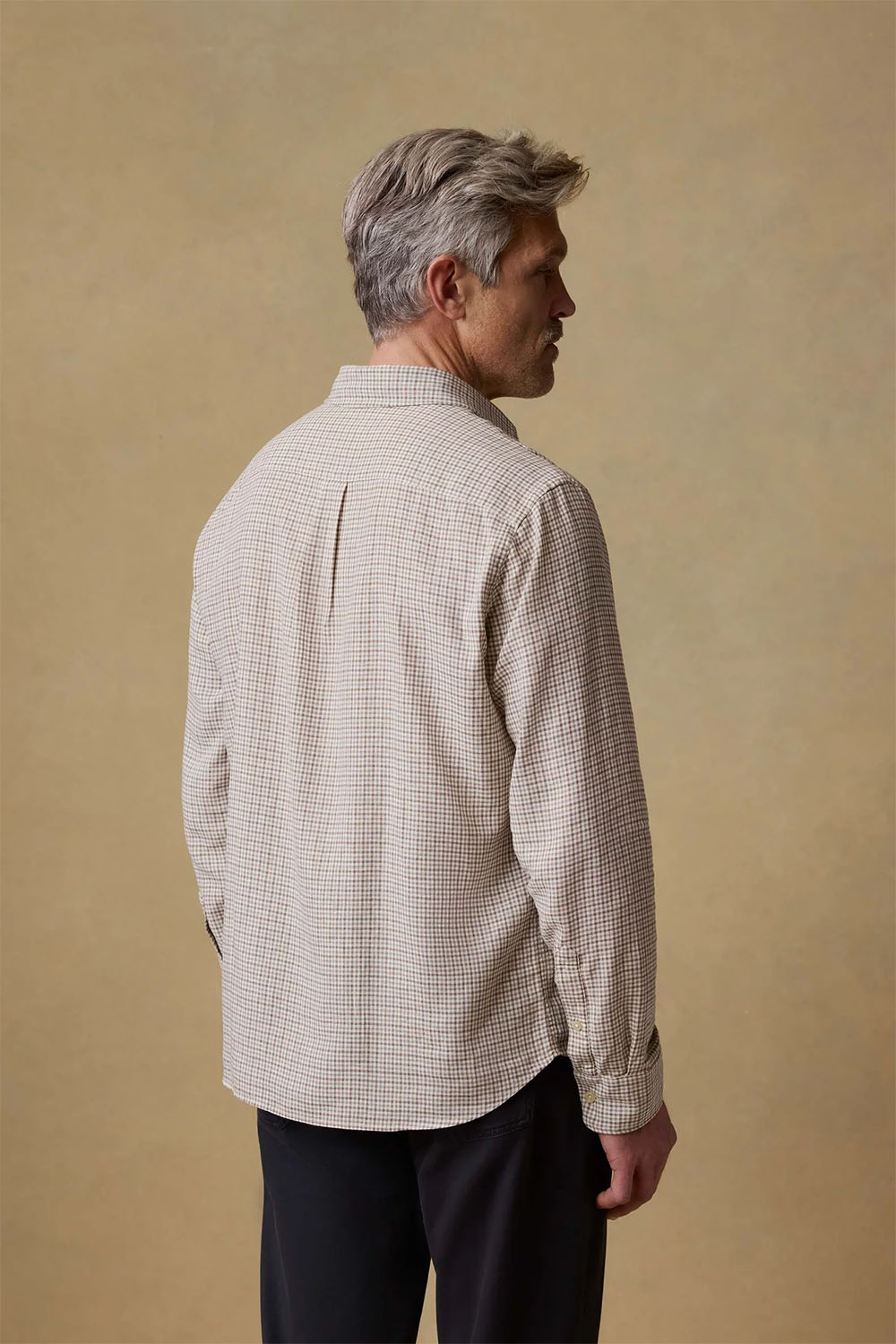 faherty palmetto ls shirt stone palm check back