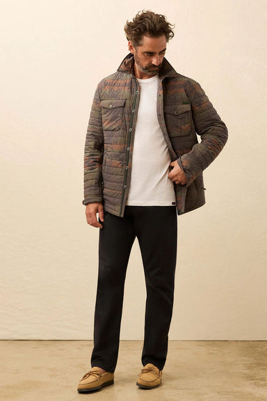 faherty reserve twill 5 pocket pant ridge black