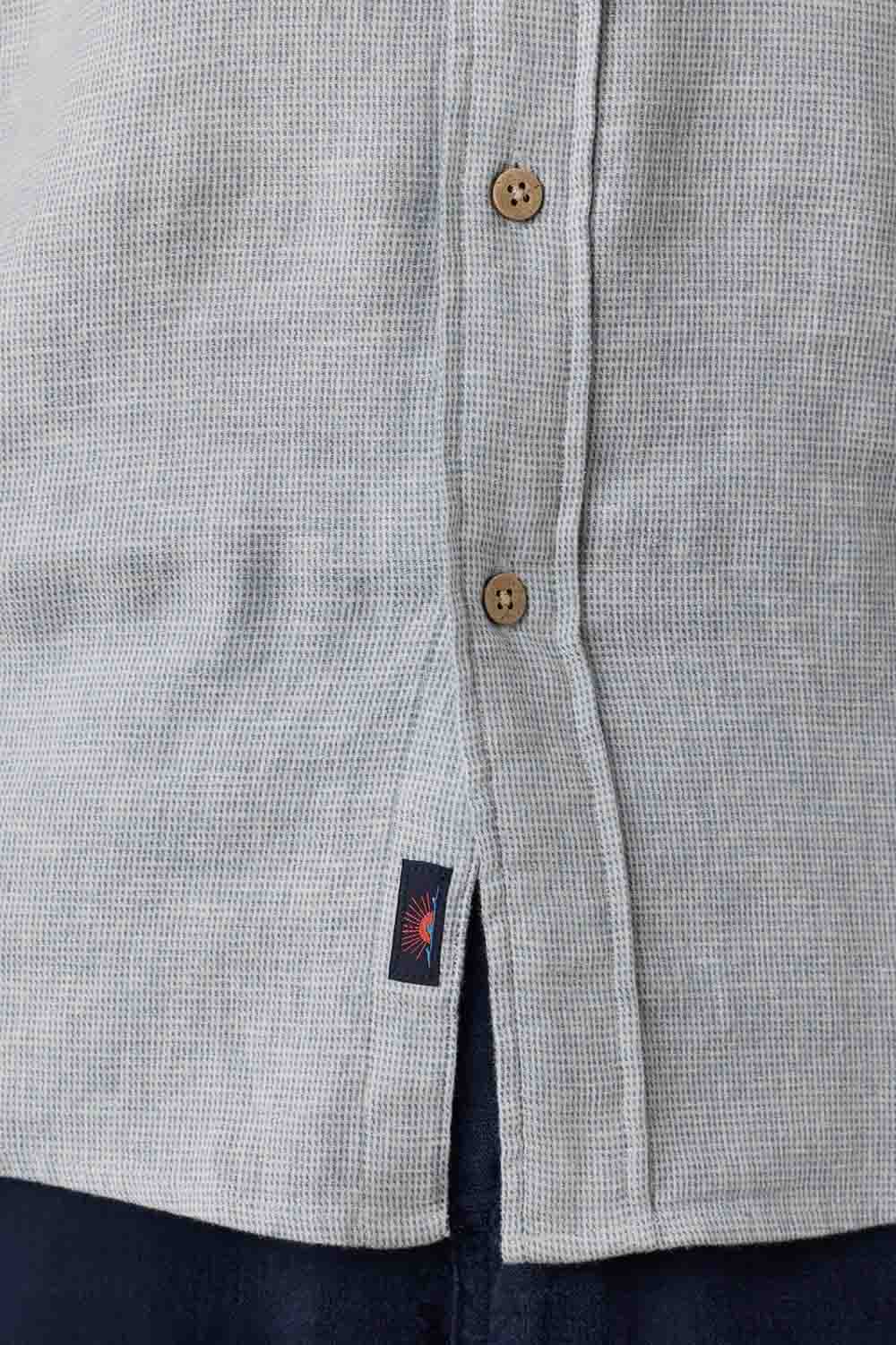 faherty ss breeze shirt blue streams button