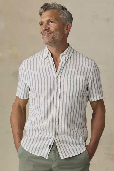 faherty ss breeze shirt moonlight stripe