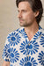 faherty ss linen camp shirt antilles blue suns detail