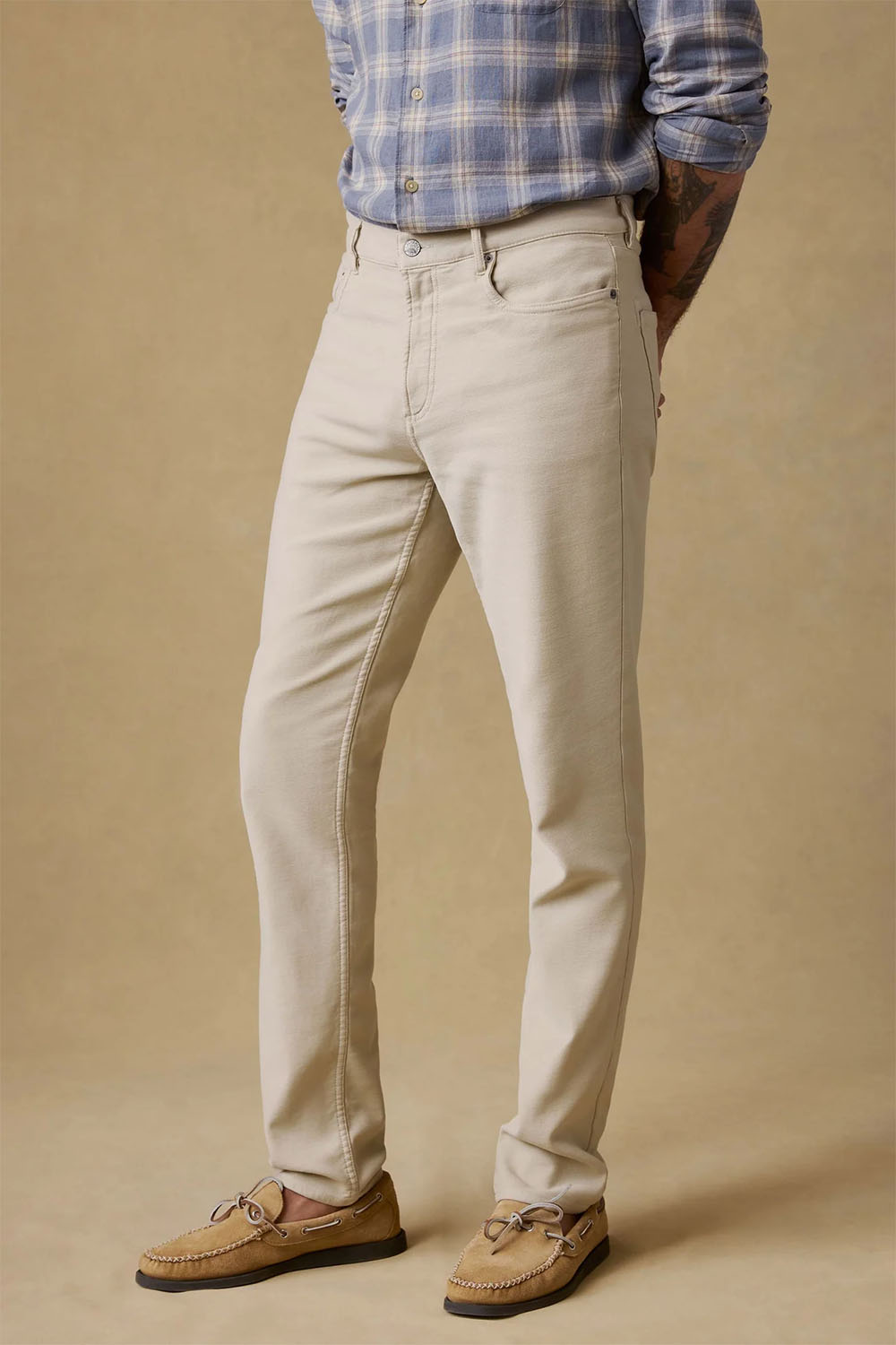 faherty stretch terry 5 pocket stone front