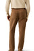 faherty stretch terry cord 5 pkt pant maple brown back
