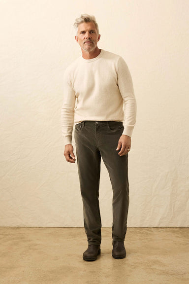 faherty stretch terry cord 5 pocket pant mountain forest