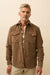 faherty stretch terry cord workshirt timber front