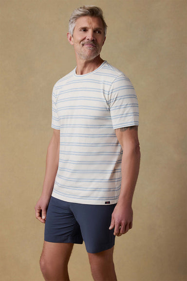 faherty sunwashed tee clear sky stripe