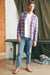 Faherty - Legend Sweater Shirt - Viewpoint Rose Plaid