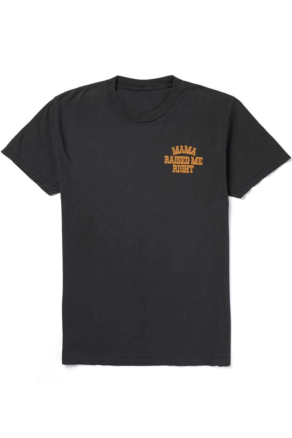 Seager Raised Right Tee in Vintage Black — Front view