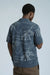 far afield zigger knitted shirt blue palms back