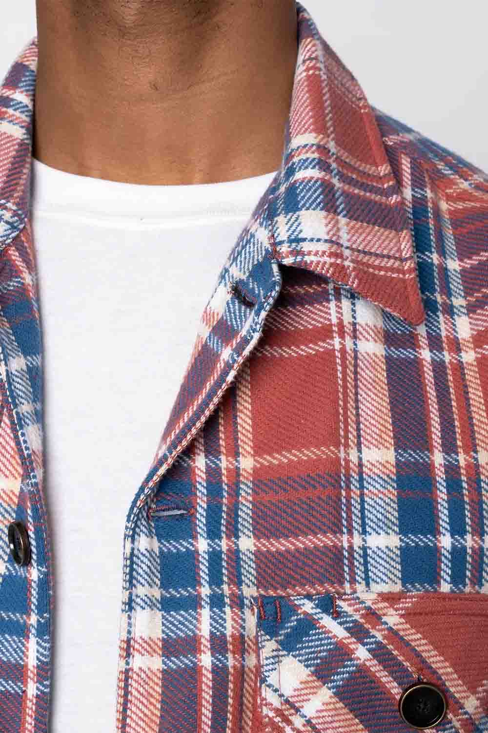 Naked & Famous - Work Shirt - Red - Detail