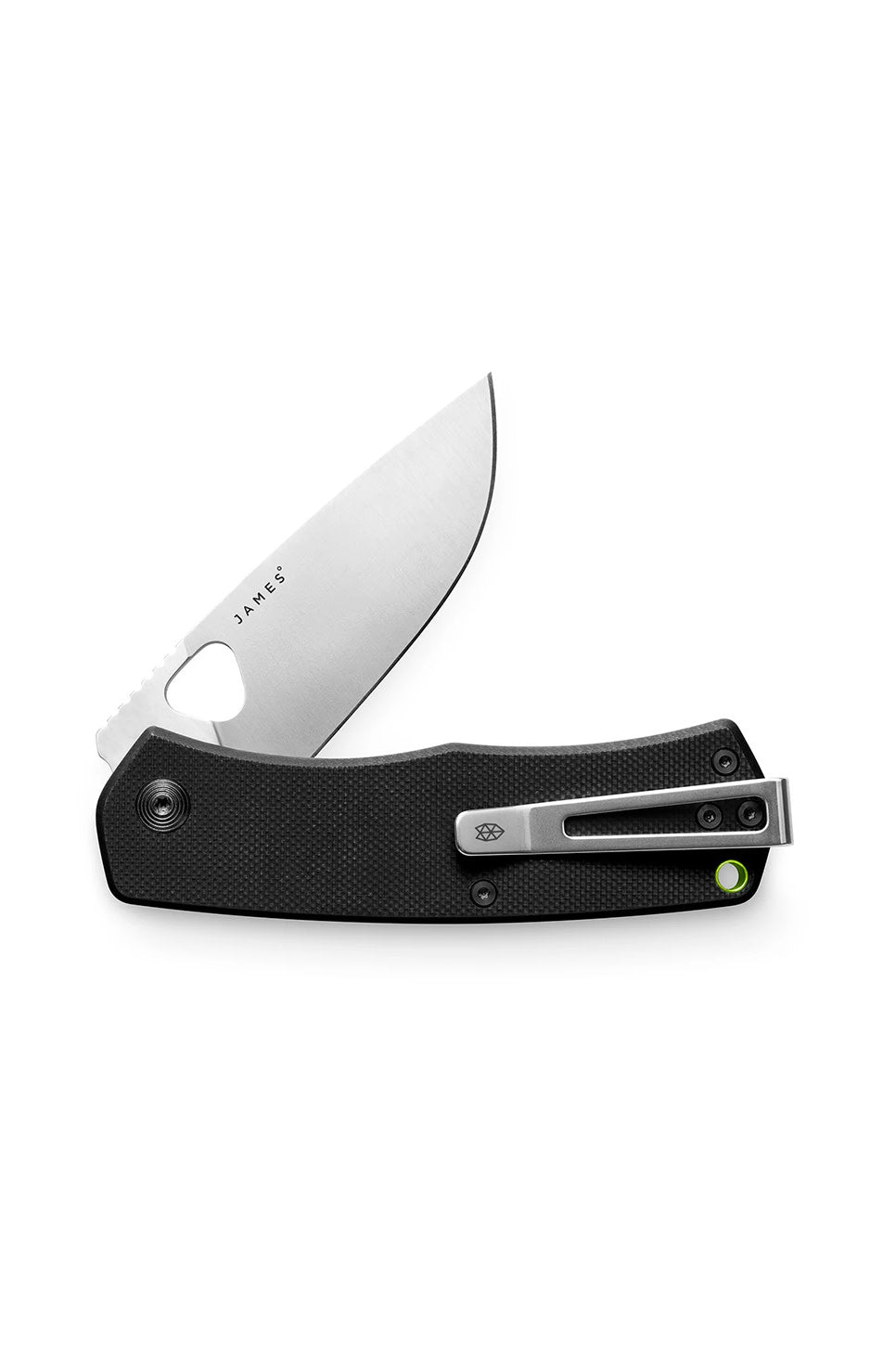The James Brand - Folsom Knife - Black/Stainless/Straight