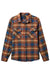 Brixton - Bowery LS Flannel - Ocean Blue/Palm Desert/Sand - Flatlay