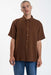Thrills - Minimal Thrills Seersucker SS - Chestnut - Front
