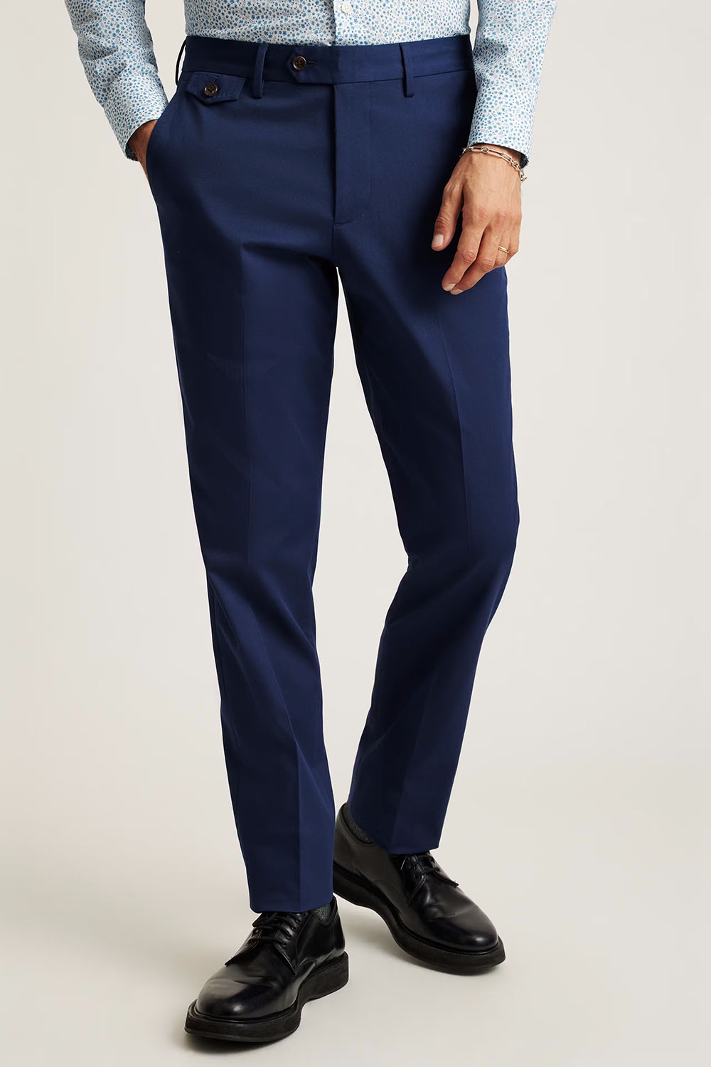 Bonobos - Italian Stretch Cotton Suit Pant - Royal Blue - Front
